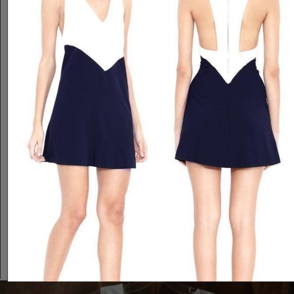 Alice & Olivia Maya Trapeze Color Block Dress Xs - image 4